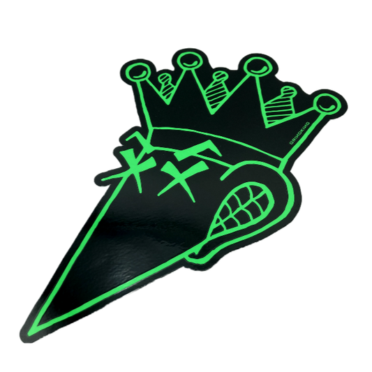 "El Grind King" Sticker // Black & Neon Green